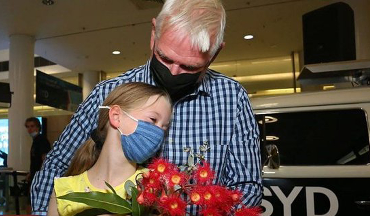 Emotional scenes at Australia border opens